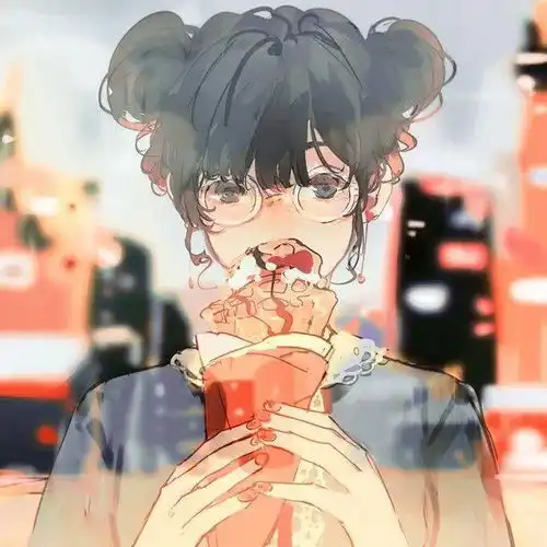二次元动漫女生头像摸摸小猪头万事不用愁

