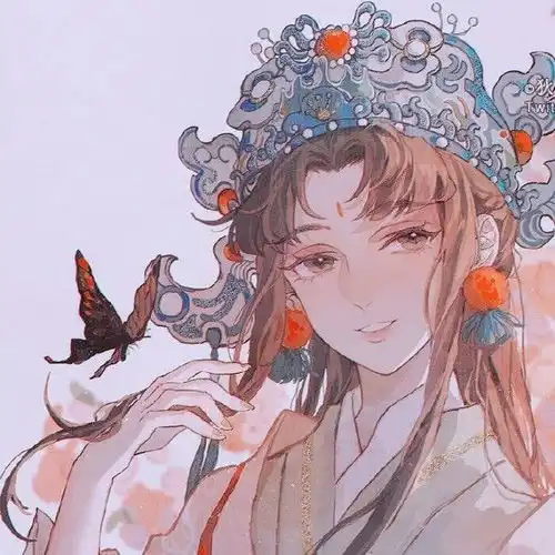 2020最火好看张扬手绘古风女生头像,古风头像图片
