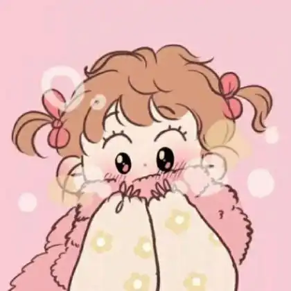 q版卡通女孩头像,送给现在每天宅在家中的你
