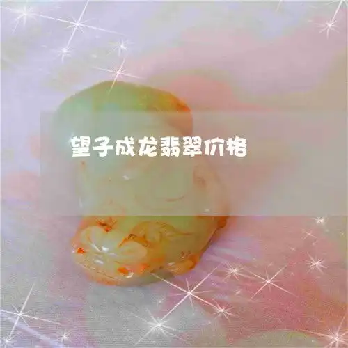 望子成龙翡翠价格玉器望子成龙造型
