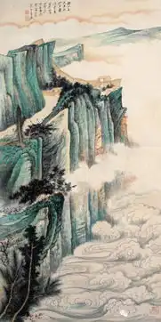 张大千告诉你画山水人物花鸟的技法要点
