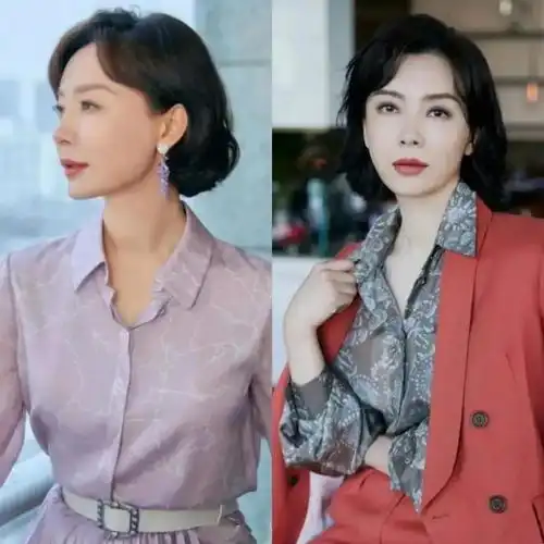 女人50岁以后,尽量烫发不烫小卷,衣不紧身不花哨,看完对比就懂
