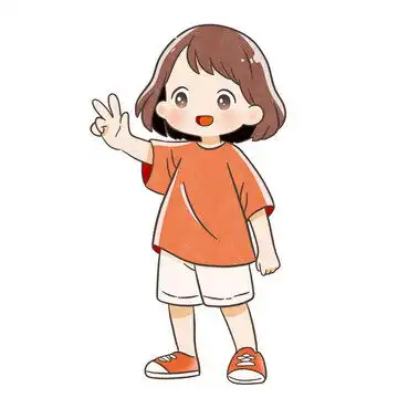 比耶小女孩女生卡通图案设计模板下载设计素材素材下的人物素材设计模板
