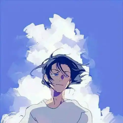小众动漫男头手绘风帅气男生头像插画
