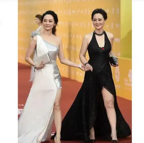 大宋佳领着女儿走红毯,61岁气质很好,感觉女儿还没妈妈有韵味
