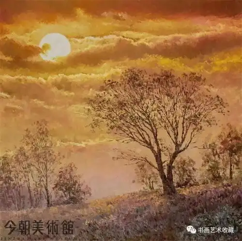 朝鲜油画穿过赤裸的风
