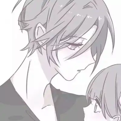 漫画情侣头像,等着女孩子来找你
