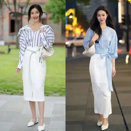 今年流行的夏裙,点醒了我好几款闲置的鞋子,这样搭好高级
