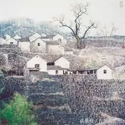 宋涤彩墨山水画作品,开创了一代中国画的写实主义新风
