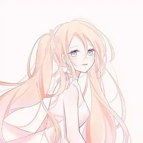 简约手绘二次元可爱闺蜜头像
