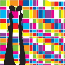 抽象情侣人物剪影矢量素材模板免费下载eps格式编号18746013千图网
