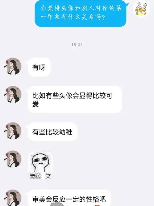 头像真的与第一印象有关

