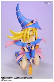 pvc黑色魔术师女孩有爱手办
