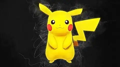 3dmax宝可梦皮卡丘建模,角色模型制作,卡通人物模型
