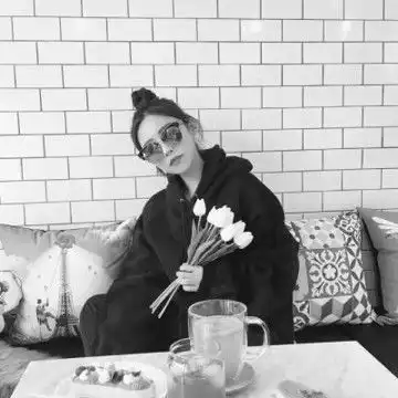 2021年最火的黑白可爱女生头像
