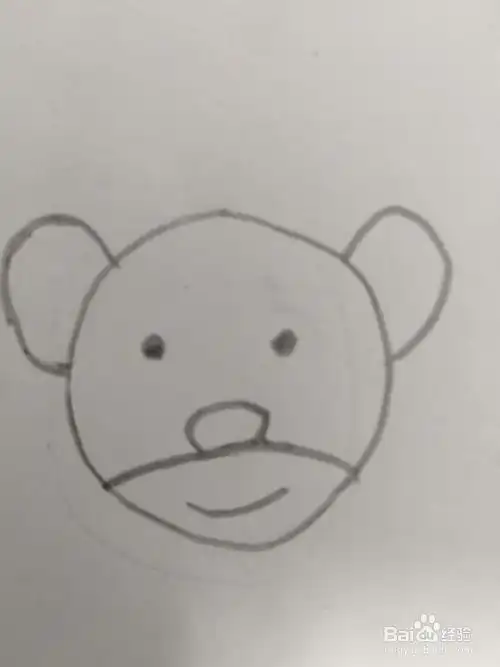 教你画简笔画小熊
