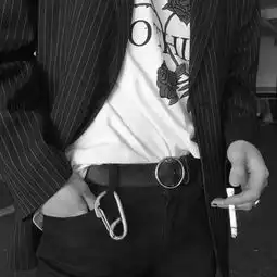 黑白部位男头.做一个很酷的人qq男生头像我要个性网
