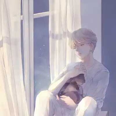 女生猫咪,真人头像
