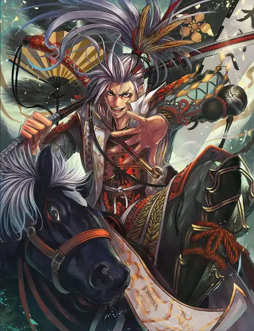 高颜值日本武士插画壁纸,满屏的少年气啊
