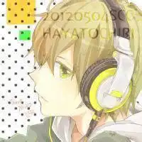 黑白动漫头像男生戴耳机微信头像图片大全
