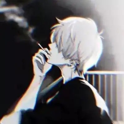动漫头像黑暗女生男生头像,我哭了好久好久
