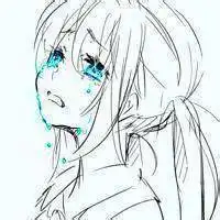 微信头像女生伤心的流泪动漫微信头像图片大全
