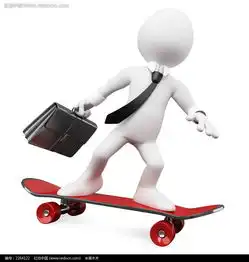 滑板上的商务3d小人图片免费下载编号2264122红动网
