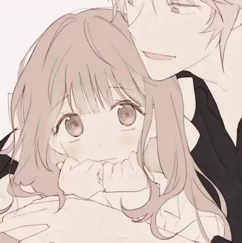 卡通动漫情侣头像一左一右超甜超可爱的动漫情侣头像
