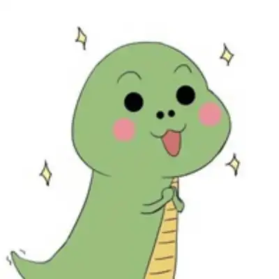 小恐龙头像可爱网红绿色小恐龙卡通头像
