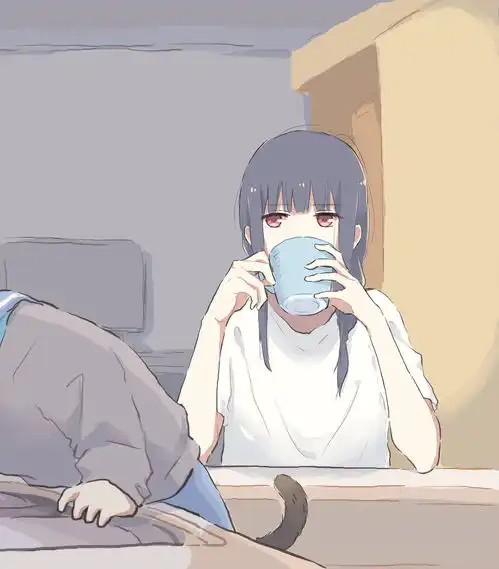 想不想养一只猫日本画师lyy的插画作品养猫日常
