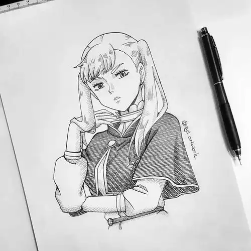 只有铅笔不要怕这样画你也能相当当
