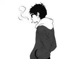 头像简洁女抽烟手绘微信头像图片大全
