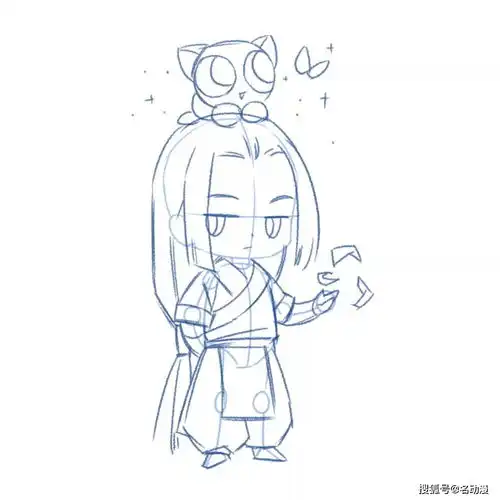 q版动漫人物的画法
