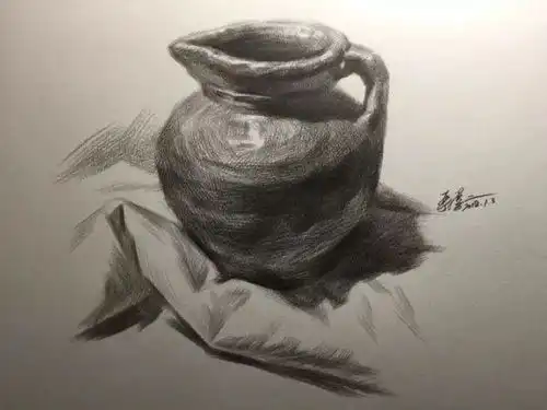 素描静物的作画步骤
