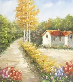 树林风景油画图片设计图免费下载2310像素jpg格式编号13775738千图网

