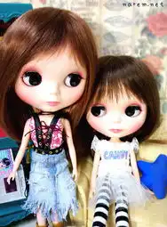 可爱女生blythe俏家居装扮妙法

