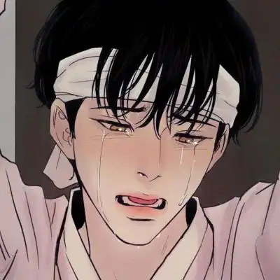 动漫男生虐心哭泣头像
