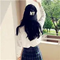 我本来就是这样的拽,戴帽子背影女生头像
