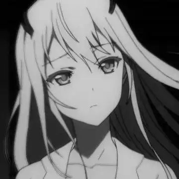 黑白二次元女生微信头像2021最新款
