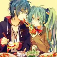 男女站在一起半身二次元的头像
