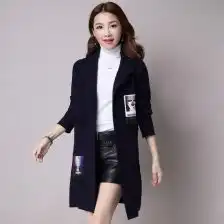 显瘦针织大衣
