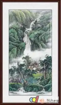 玄关柜上挂什么画好吉祥山水画催财运旺风水
