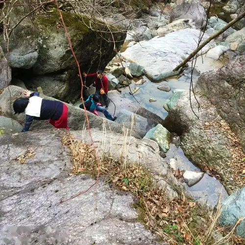 搜救队深山峡谷拉练意外发现一处疑似远古摩崖石刻遗迹
