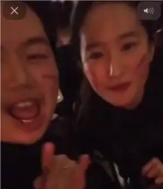 刘亦菲素颜聚餐画成猫咪,脸部暴瘦不是当年模样,从此告别女神范
