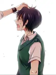 动漫男生哭啊哭的图片
