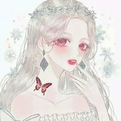 手绘少女动漫头像
