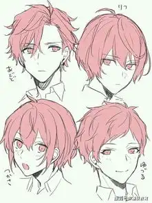 教程怎样画二次元男生发型参考素材,转需学习吧,专业漫画培训
