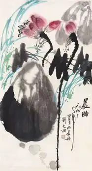 悼念人物画大家刘文西花鸟画作品欣赏
