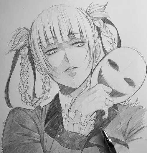 动漫不会上色黑白铅笔也能画出佳作
