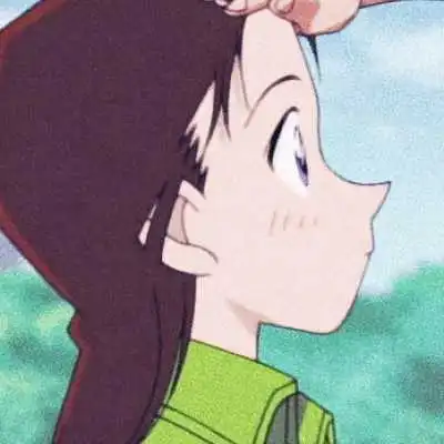 一对两张的动漫名侦探柯南小兰头像

